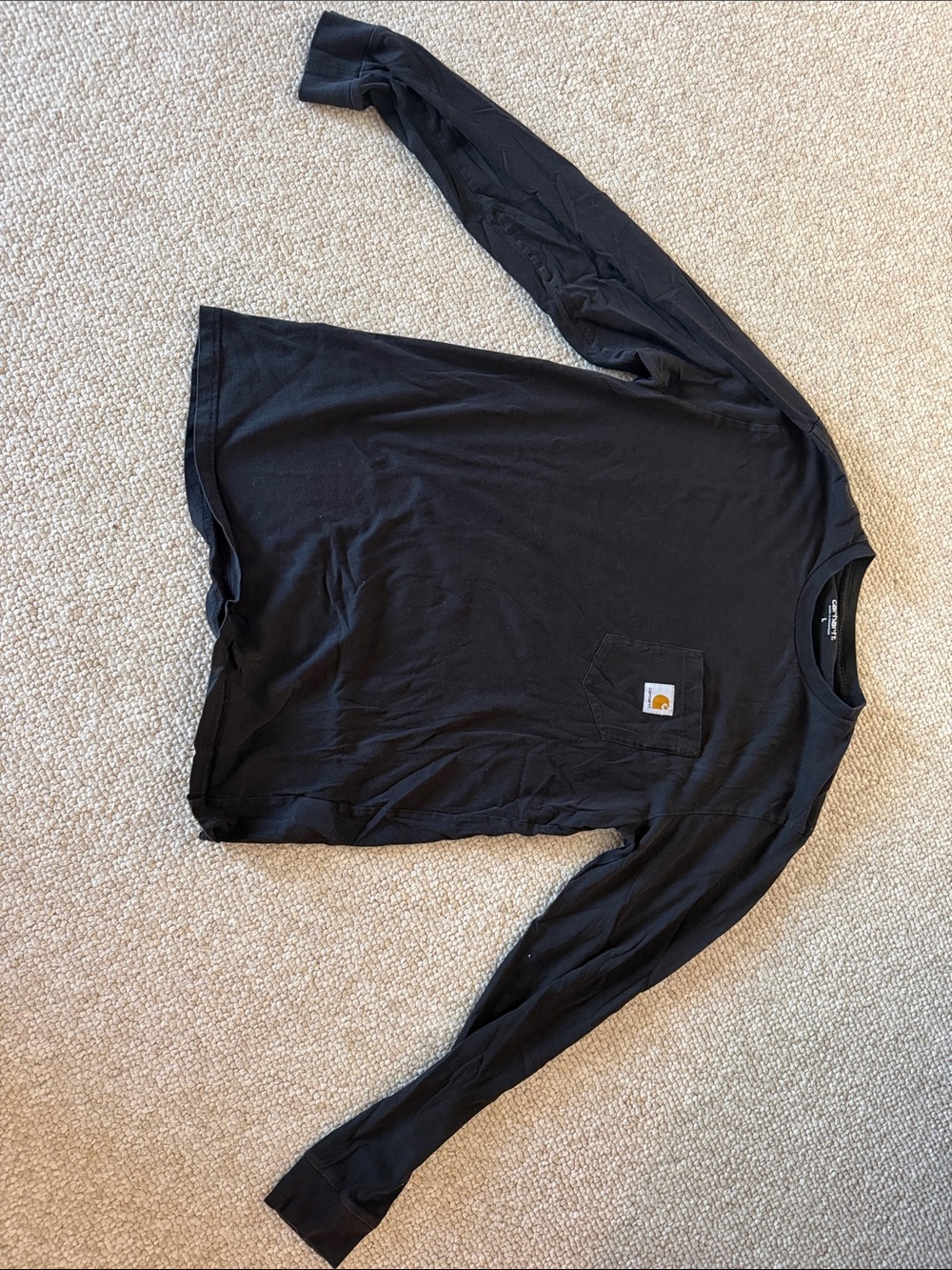 Carhartt WIP Black Pocket Long Sleeve Shirt